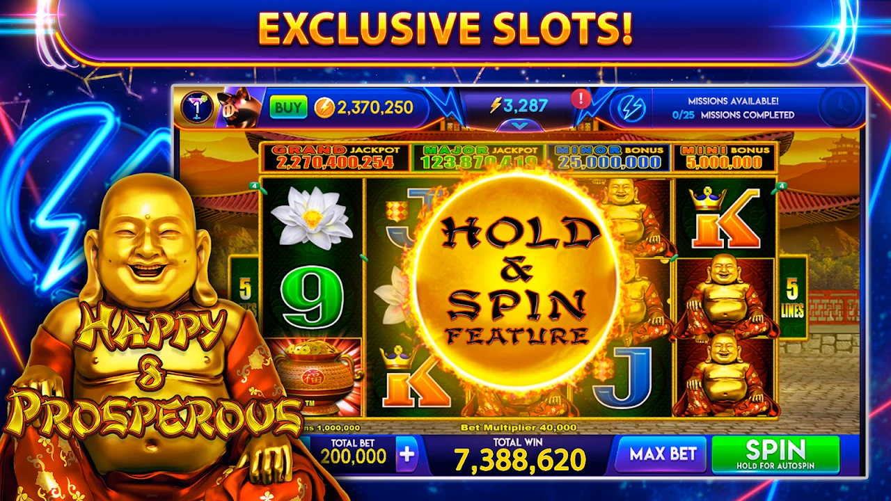 Lightning Link's official promotional screenshot showing casino slot gameplay